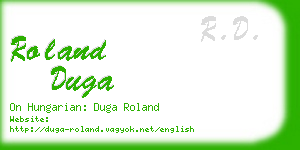 roland duga business card